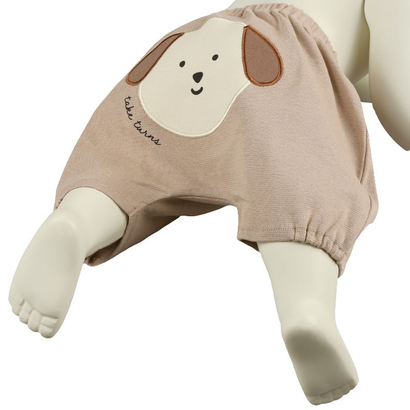 akachan honpo - 蓬蓬褲-動物造型屁屁 吸水速乾-淺卡其色