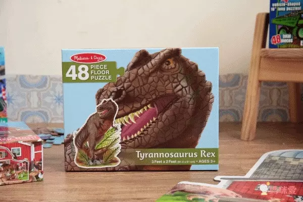 美國瑪莉莎 Melissa & Doug - MD 地板拼圖-T-Rex 暴龍-48 片