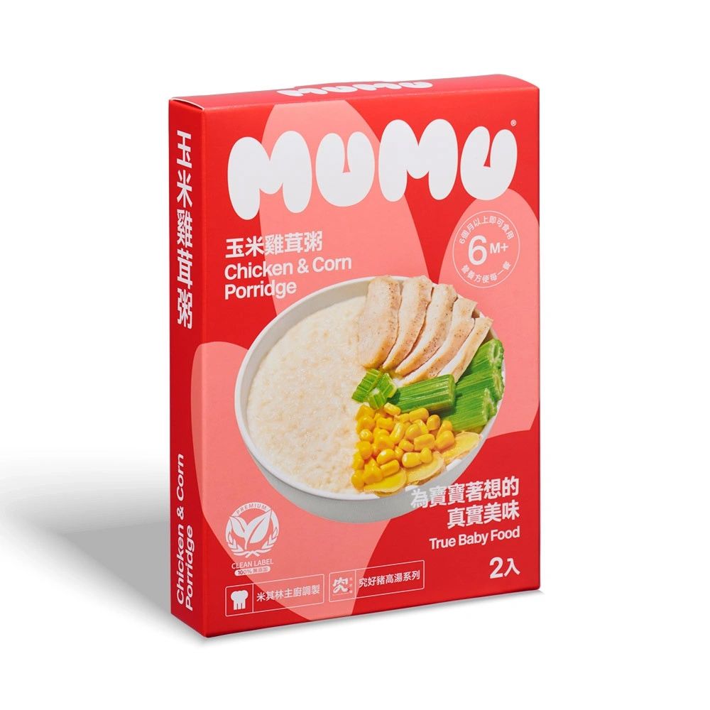 MUMU - 玉米雞茸粥150gx2包/盒