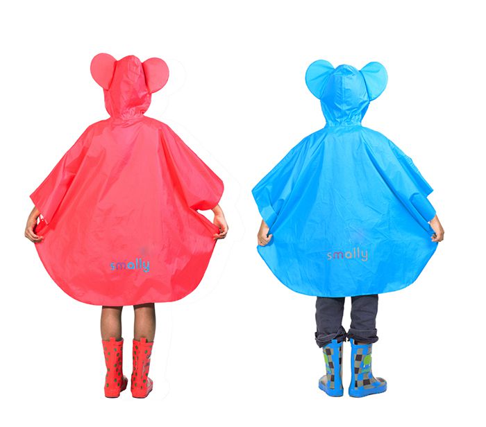 SMALLY - 兒童雨衣-雨披式-黃色