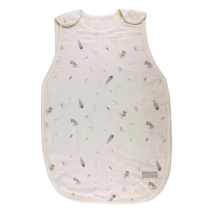 akachan honpo - angelette四層棉紗防踢被-淺卡其色 (50～80cm)