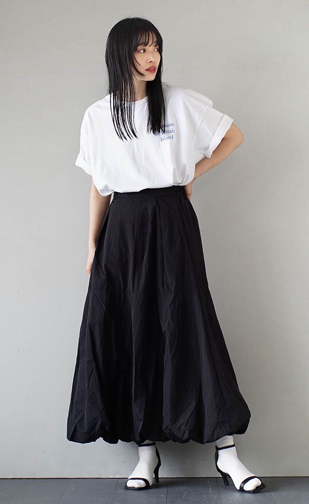 日本 zootie - 日系時尚休閒氣球裙-黑