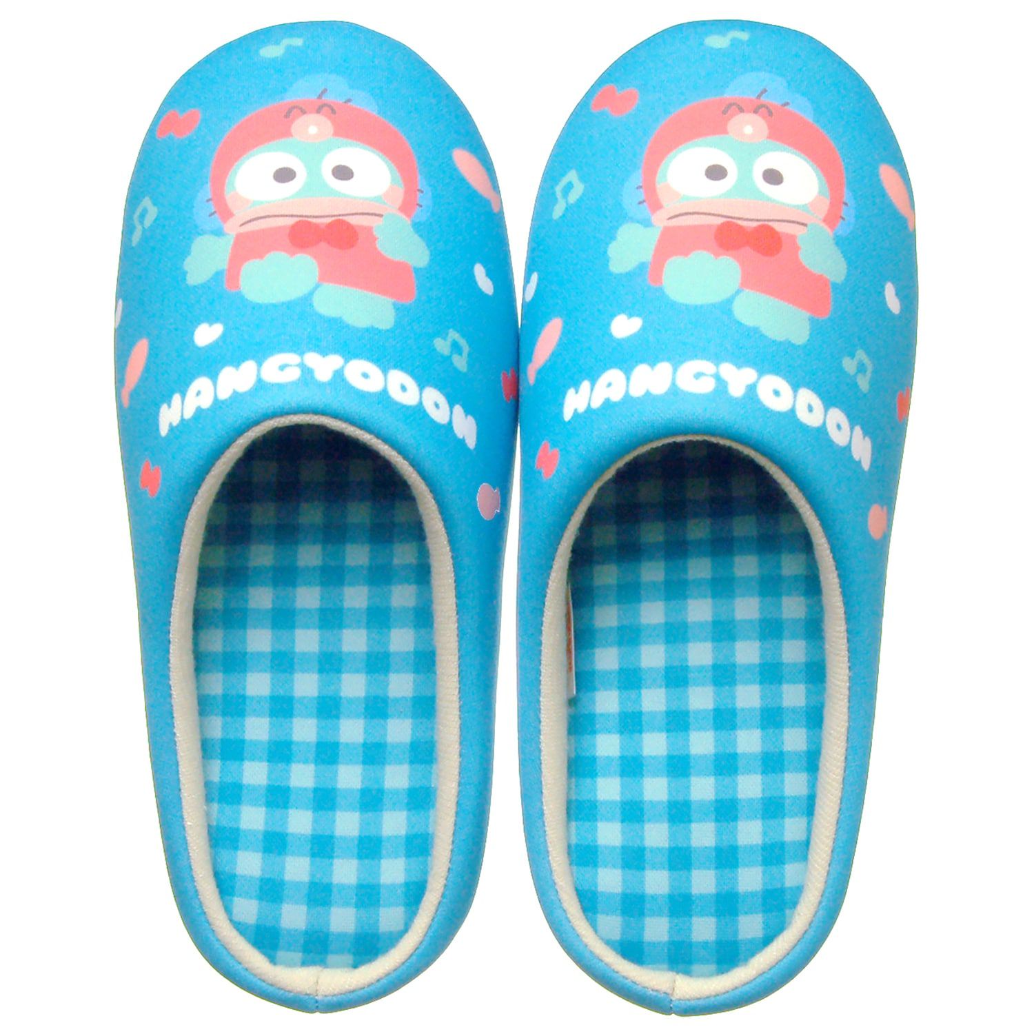 日本千趣會 - 三麗鷗 麵包型室內拖鞋-布丁狗-黃格紋 (M(22-24cm))