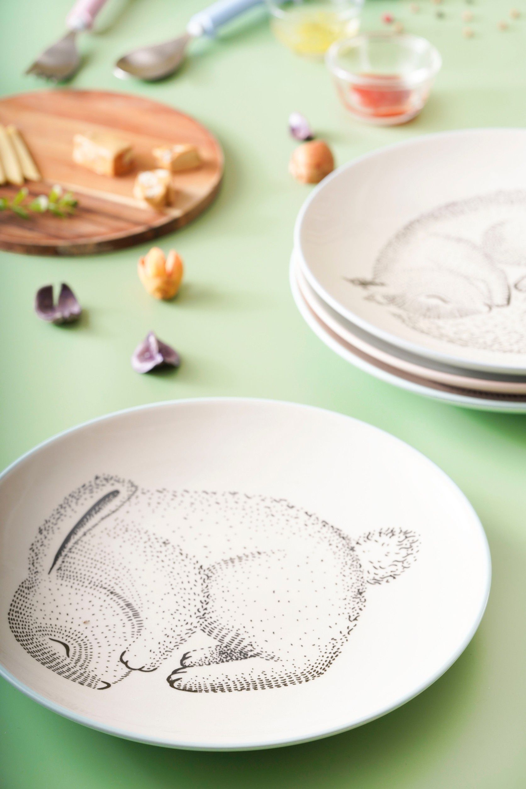 BLOOMINGVILLE - 沉睡森林動物-4/入 8吋盤