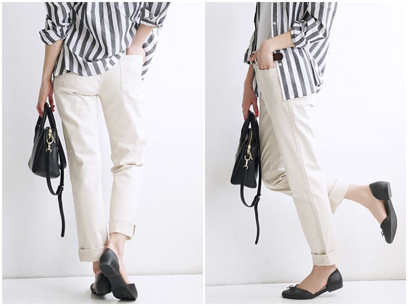 日本 zootie - Better Pants [定番] 率性基本挺款純棉直筒褲-白