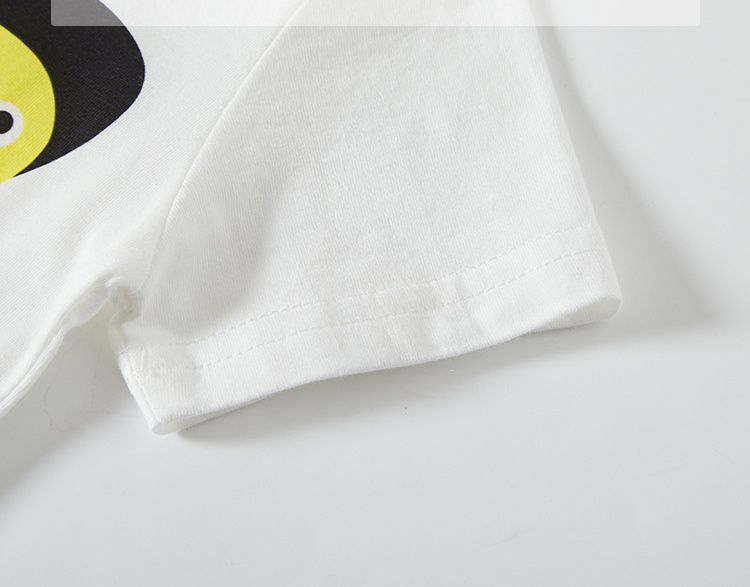 BE TOP - 純棉短袖上衣-科技挖掘機-藍色