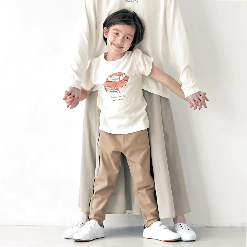 日本千趣會 - GITA 純棉印花短T-汽車-米