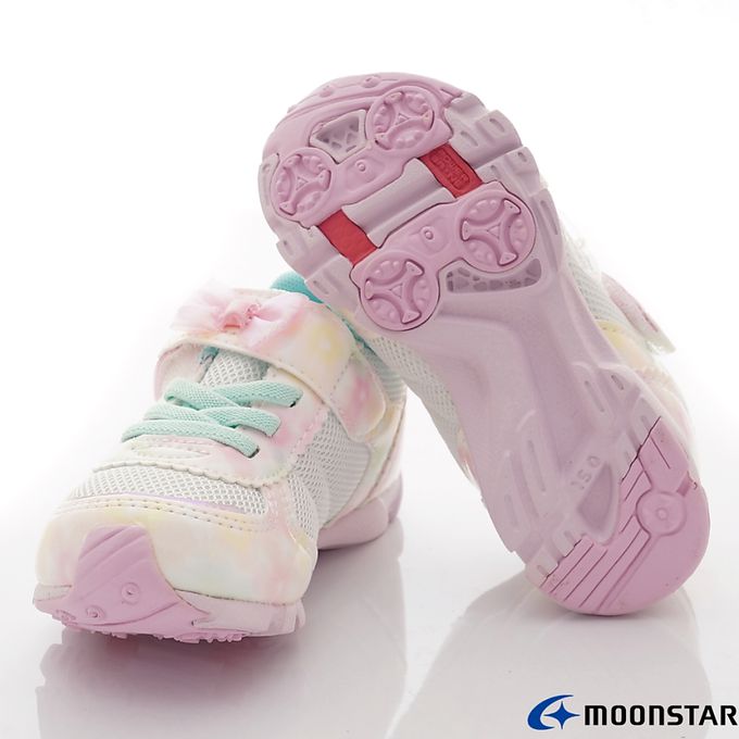 Moonstar日本月星 - 月星LV系列甜心運動款(中大童段)-運動鞋-白