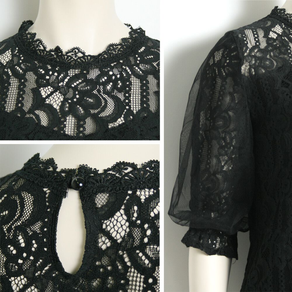 日本女裝代購 - 2way 碎花V領洋裝/罩衫外套-綠 (M(Free size))