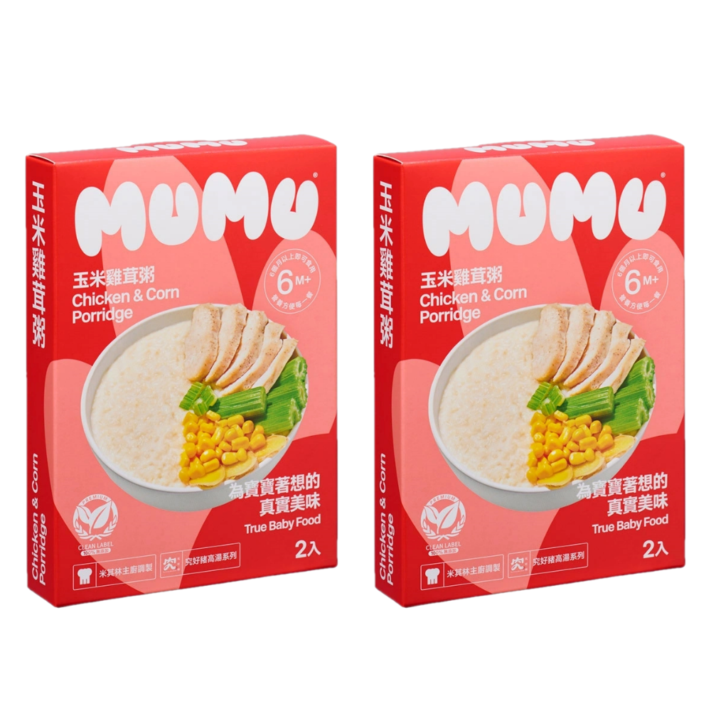 MUMU - 玉米雞茸粥150gx2包X2盒