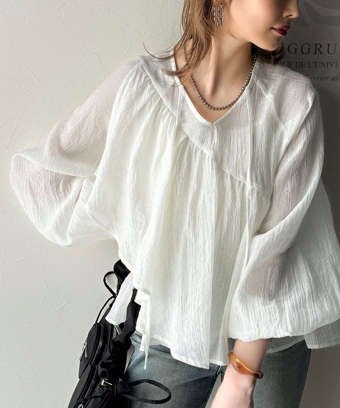 日本 Classical Elf - 清新飄逸不對稱荷葉長袖上衣-炭灰