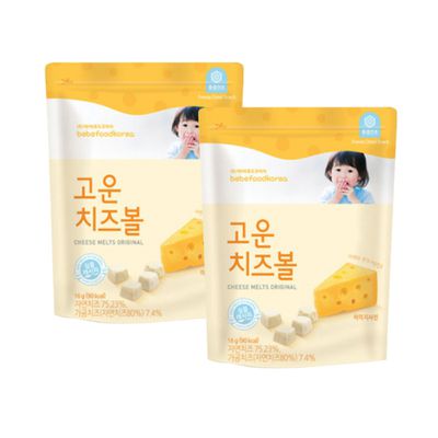 韓國bebefood寶寶福德 - 起司優格豆豆(起司原味)*2
