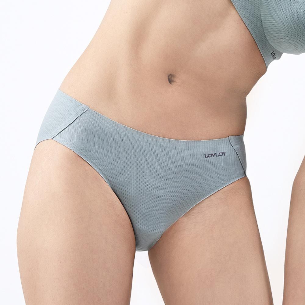 空氣感無痕彈力內褲-灰綠