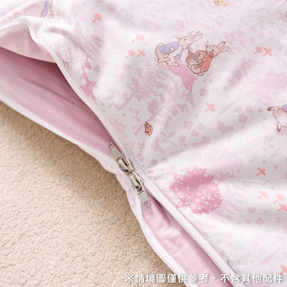 悅讀比得兔兩件式睡袋/小朋友睡袋/兒童睡袋/幼兒園睡袋 (睡袋、涼被內胎、提袋)-粉色