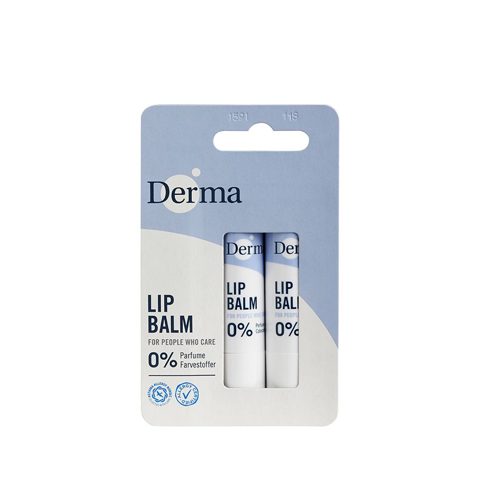 丹麥德瑪Derma - 小燭樹植萃護唇膏(兩件組)-4.8g*2