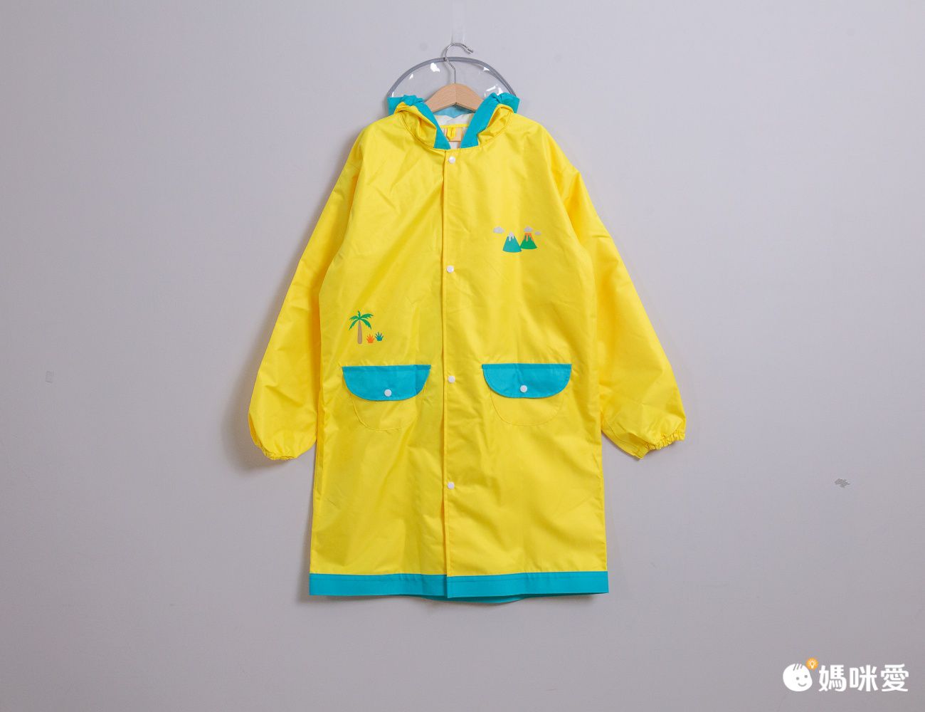韓國lemonkid - 牛津布造型雨衣-黃色恐龍