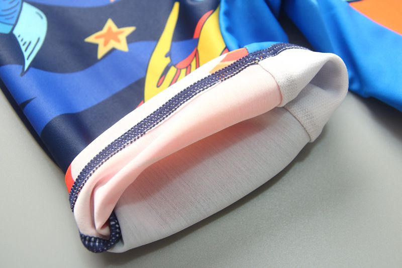 男寶防曬長袖泳裝套裝(附帽子)-太空旅行-藍色