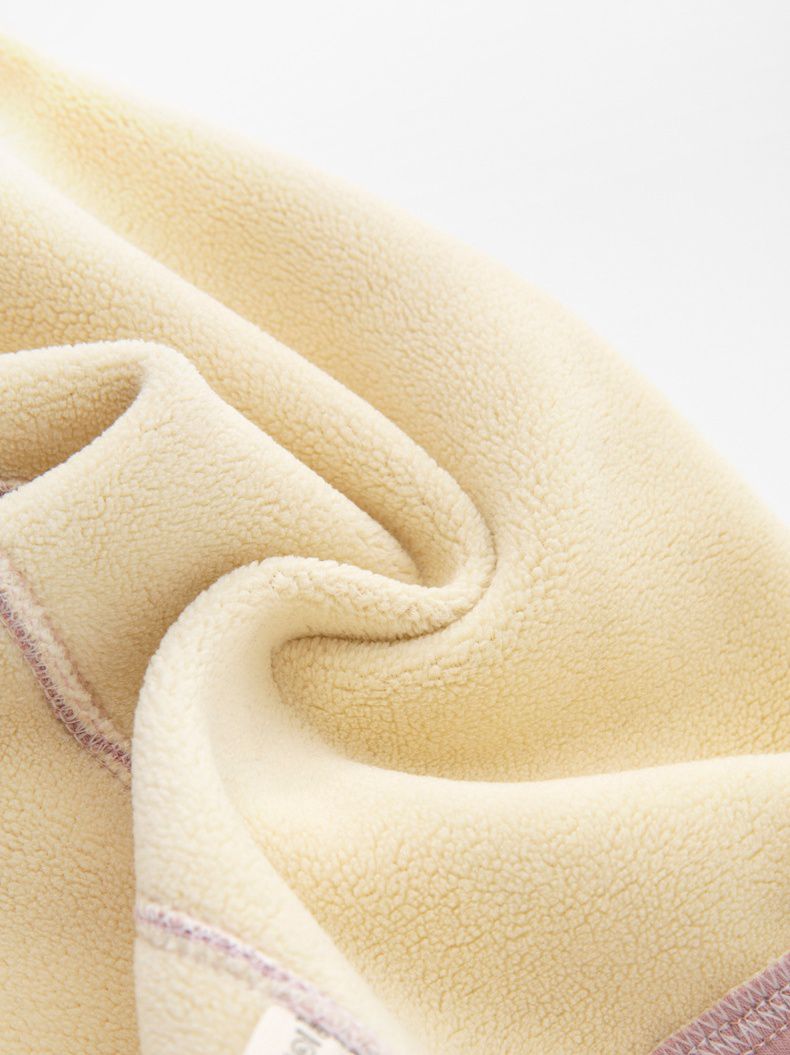 FANMOU - 加絨腰鬆緊內搭褲-蝴蝶結-黑色