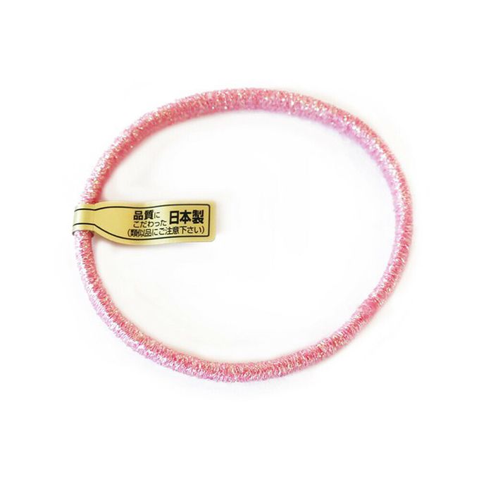 日本 Melody Accessory - 日本製 專利耐用閃亮金蔥髮圈(5入組)-咖啡