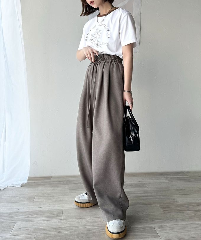 日本 Classical Elf - 法式休閒花束滾邊短袖上衣-粉紅