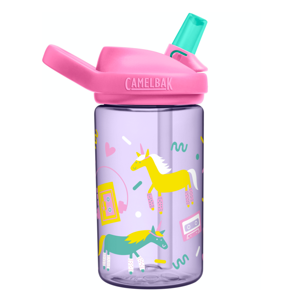 CamelBak - EDDY+ 兒童吸管運動水瓶-嘻哈獨角獸-400ml