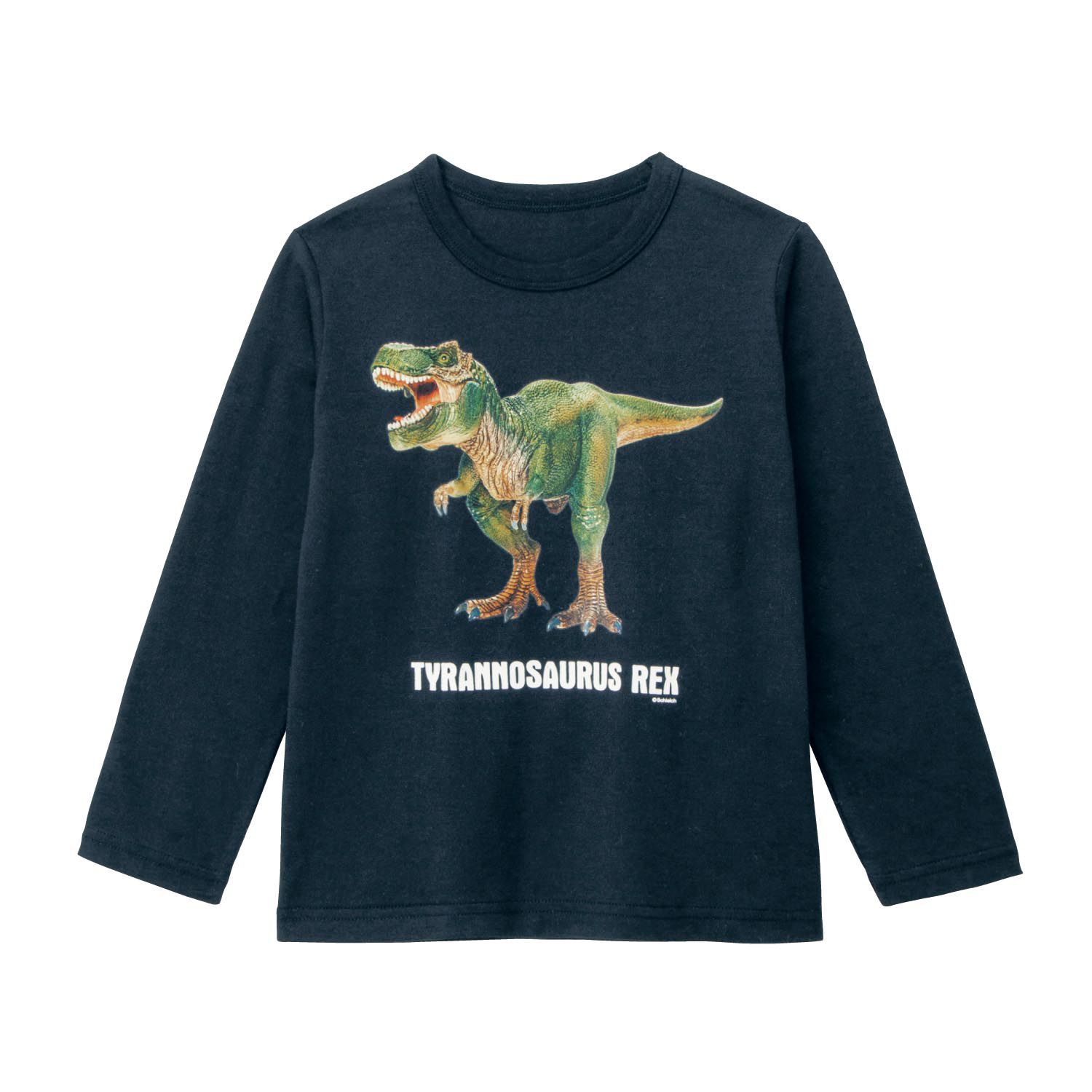 日本千趣會 - Schleich系列 純棉寫實恐龍印花長T-侏羅紀世界-杏