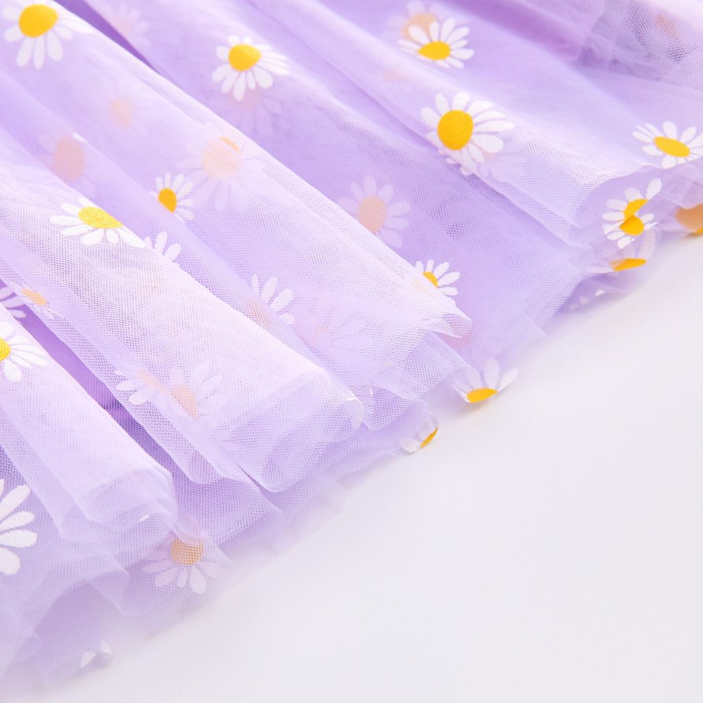 甜美吊帶連身紗裙洋裝-紅色鳳梨-粉色