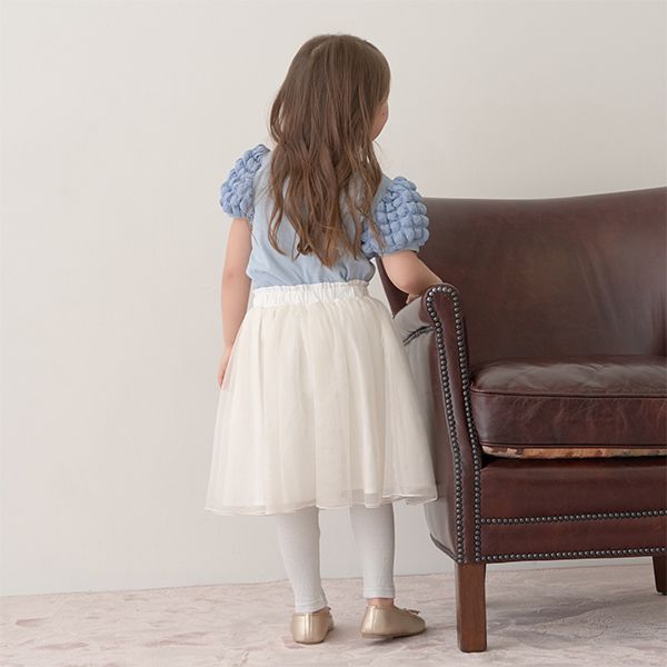 日本 Lycee mine - 搖曳可愛內搭褲紗裙-薄荷綠