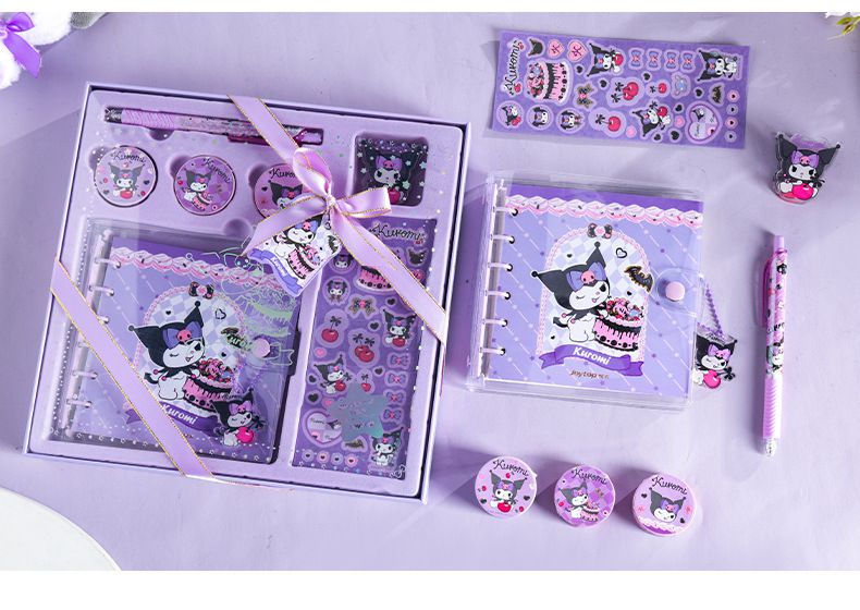 卡通手帳禮盒組-卡通人物美樂蒂 (26x25.2cm)