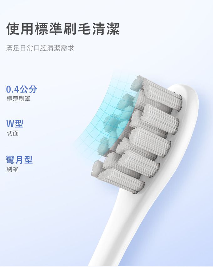 Oclean - 電動牙刷通用刷頭2入-標準清潔型