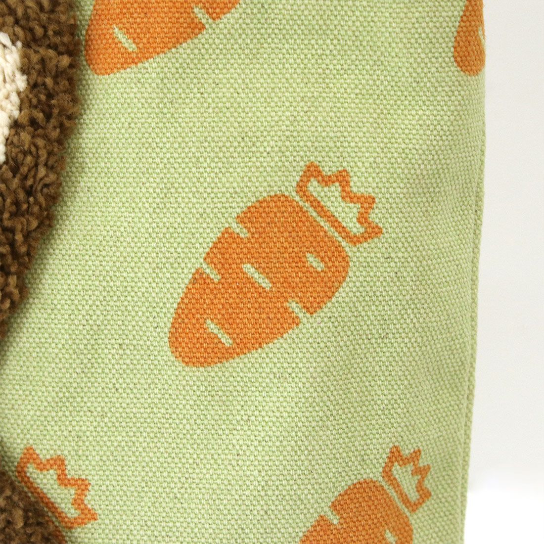 日本 TOMO - 可愛動物刺繡帆布包/提袋-貓咪眼睛-藍 (30×20×D10cm)