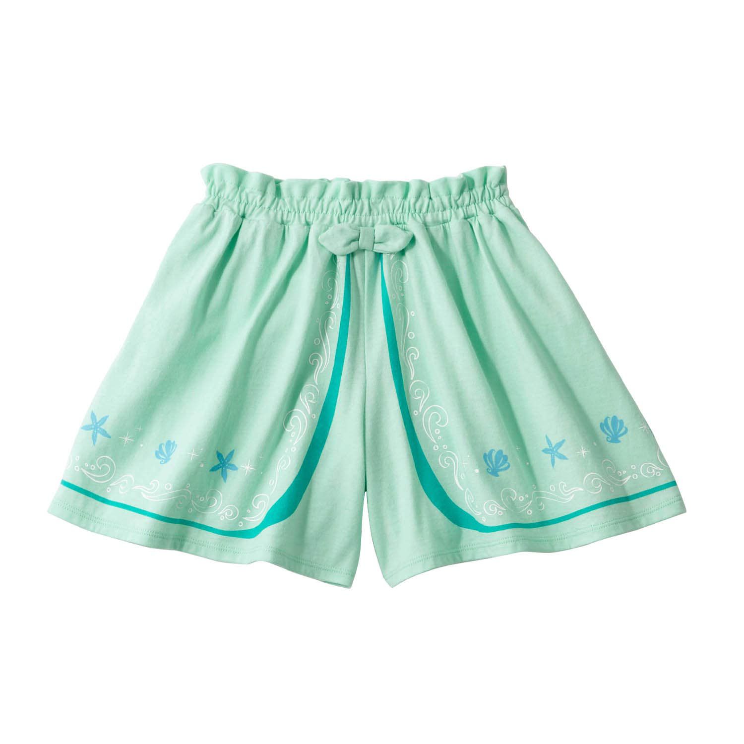 日本千趣會 - 迪士尼 顯瘦涼爽印花褲裙-小美人魚-薄荷綠