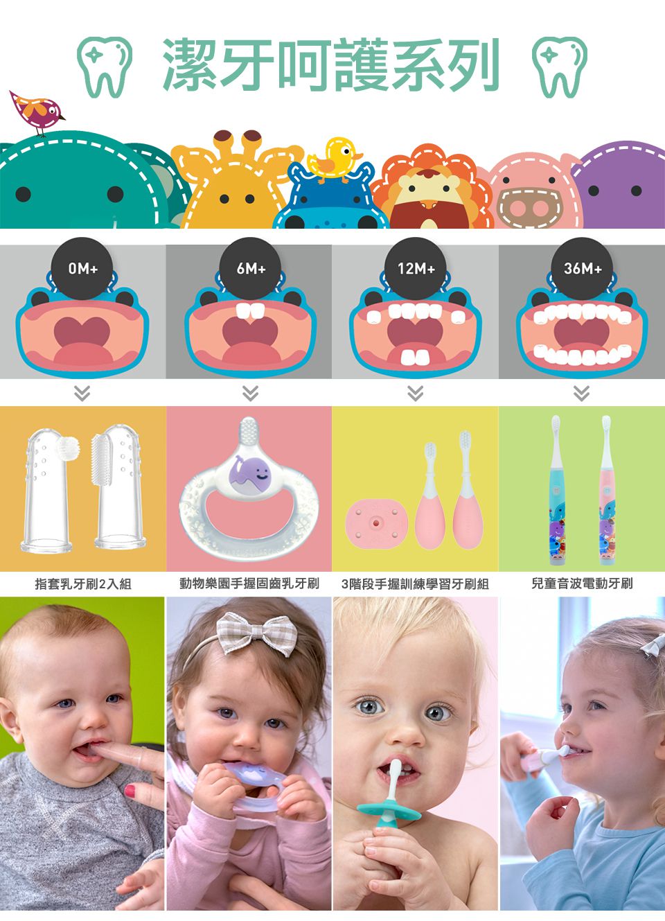 MARCUS＆MARCUS - 指套乳牙刷2入組(含盒)