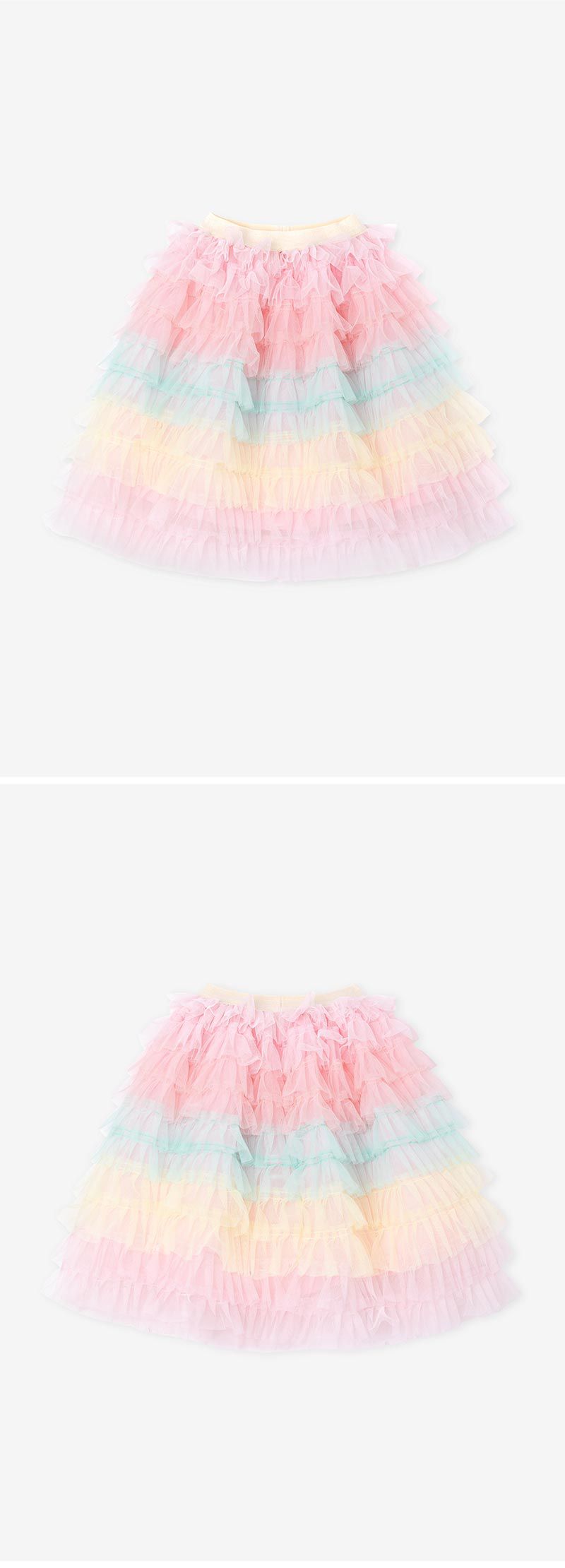 韓國 OZKIZ - 人魚色蛋糕紗裙