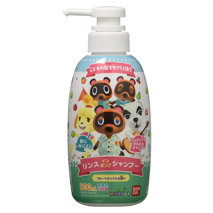日本 BANDAI - 兒童洗髮精-動物森友會/果香-300ML