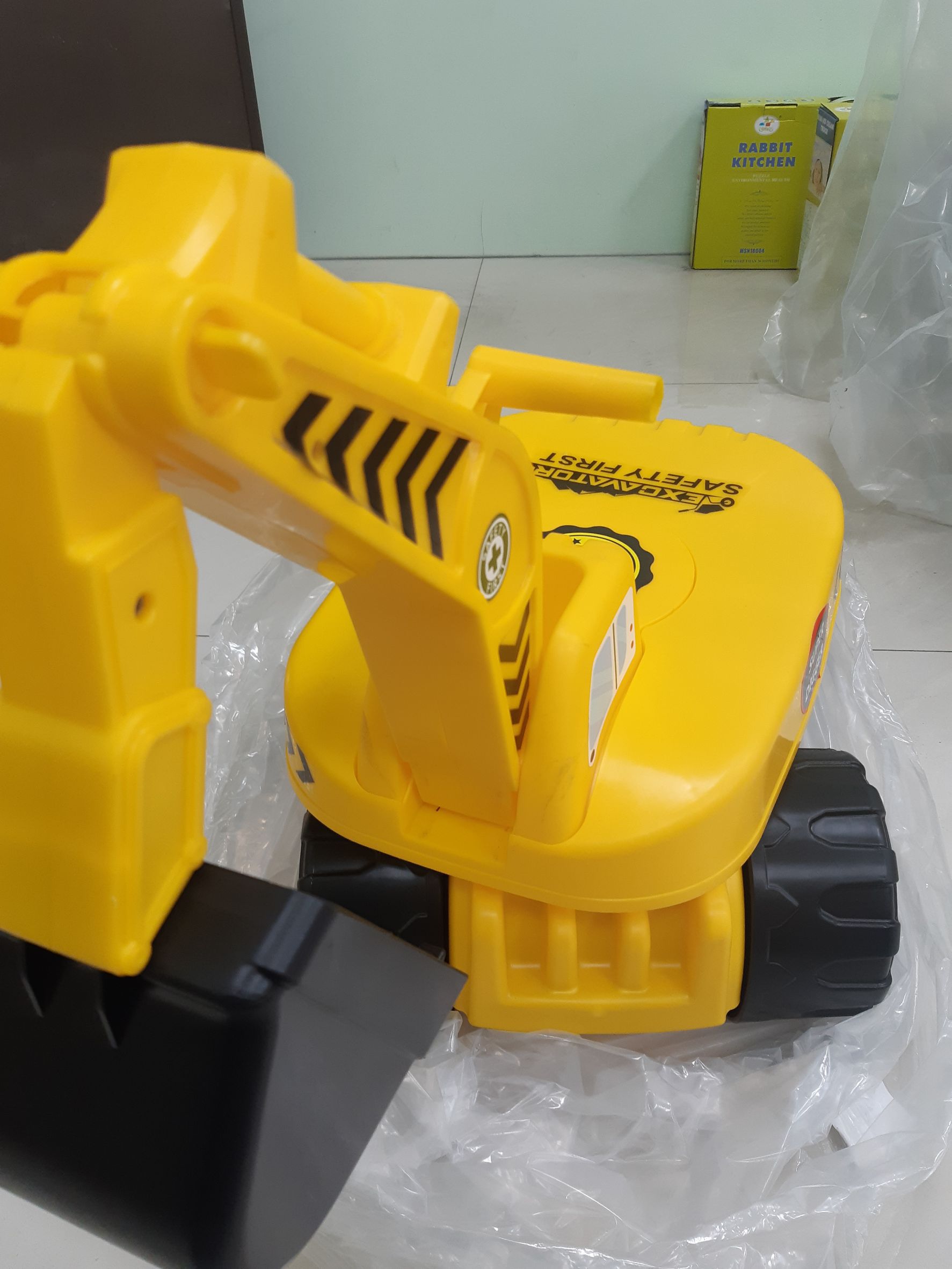 Ching Ching - 福利品-100%台灣製 二合一工程挖土機 學滑步車 CA-26-黃色