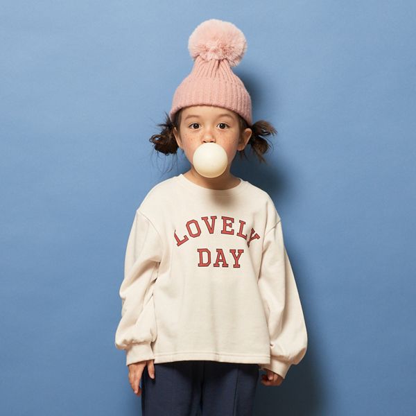 日本 Lycee mine - [推薦]定番百搭標語大學T-淺棕