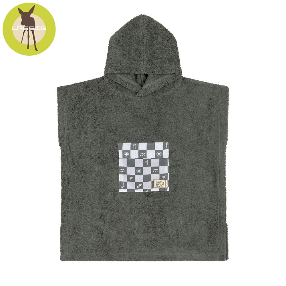 幼童抗UV斗篷沙灘巾-橄欖綠 (3-6歲)