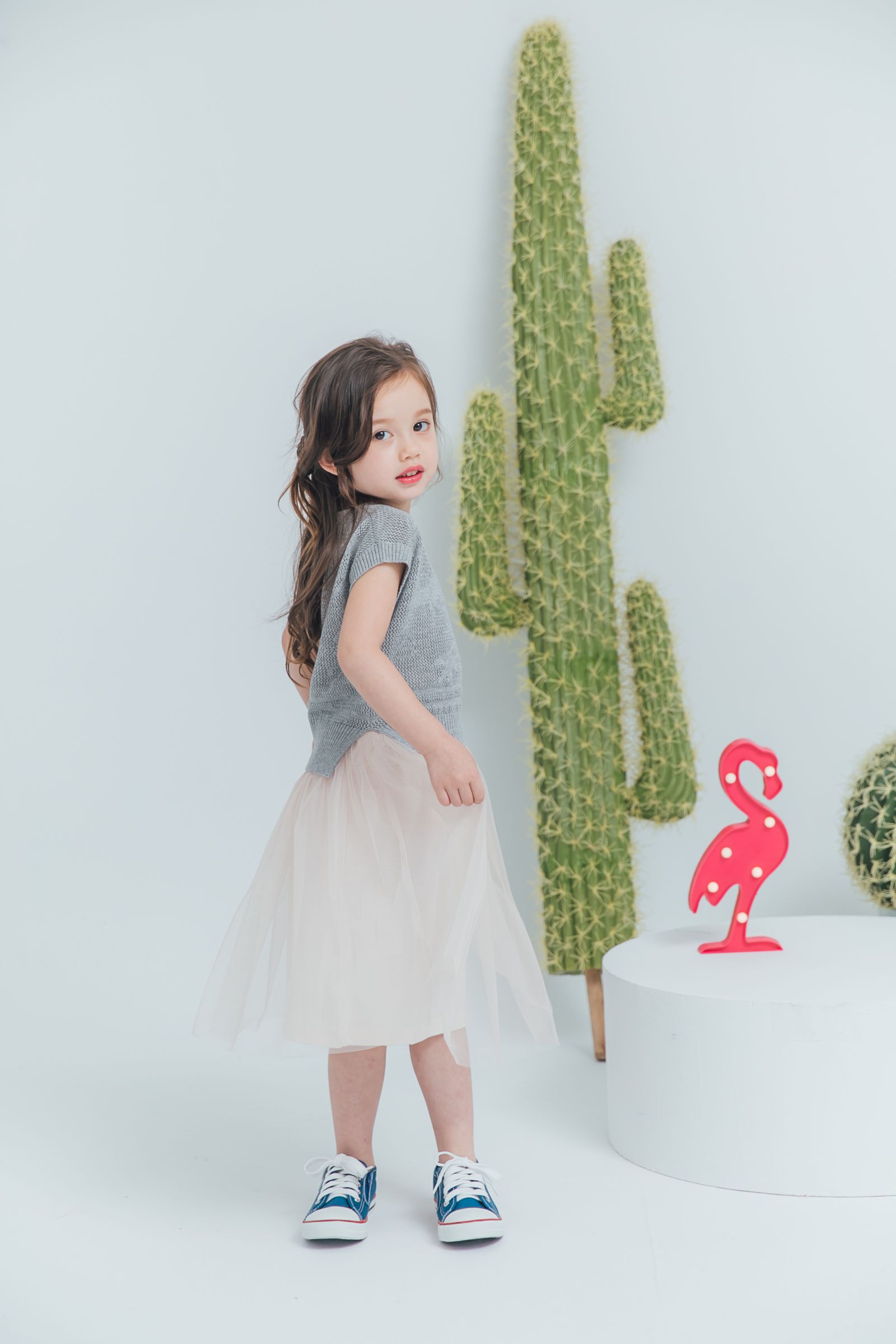 Peachy - 北鼻款*獨家訂製綿柔連身紗裙-細肩帶連身款-氣質杏