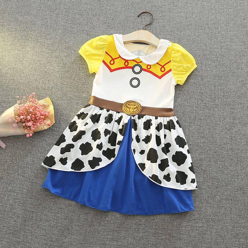 短袖造型公主裙-可愛牛仔