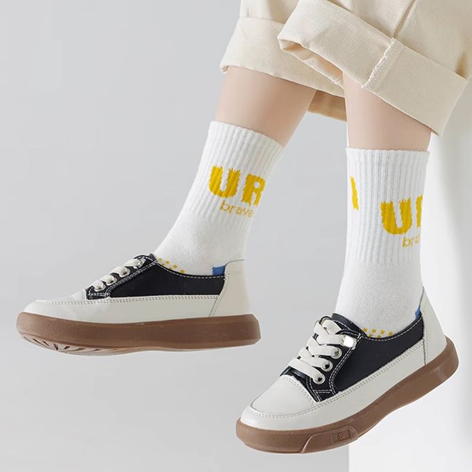 腳ㄚ子 - 幼/兒童棉質中筒襪 童襪 襪子 棉襪 兒童襪-城市少年