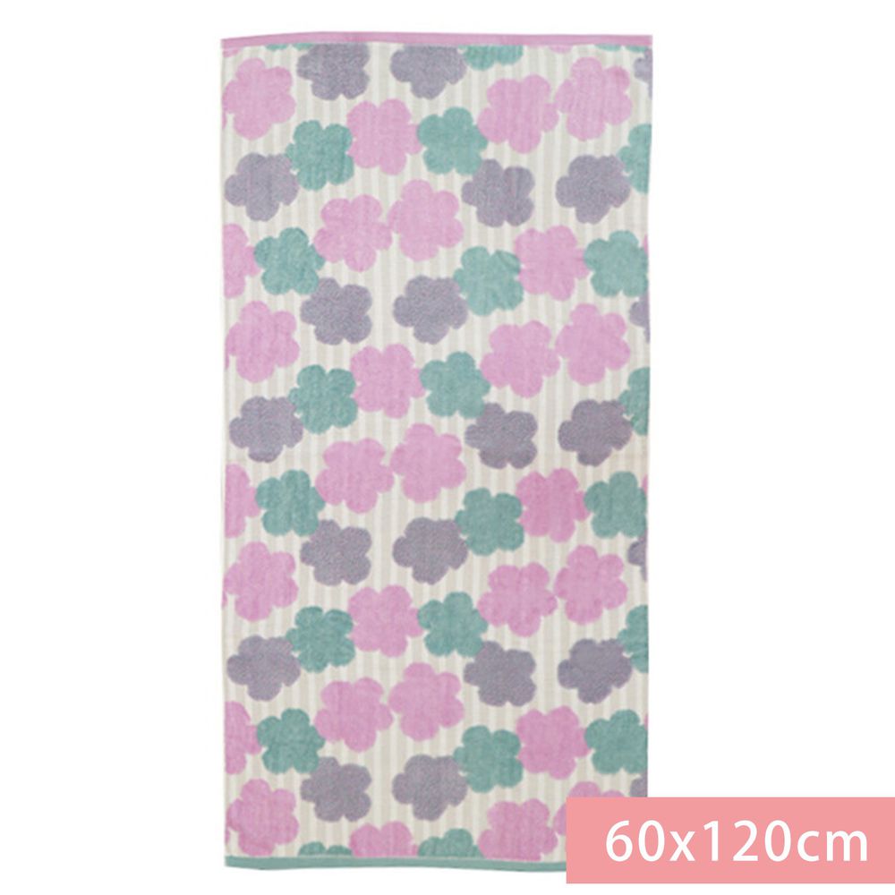 日本代購 - 【SOU·SOU】日本製今治純棉刺繡浴巾-布芝空薔薇 (60x120cm)
