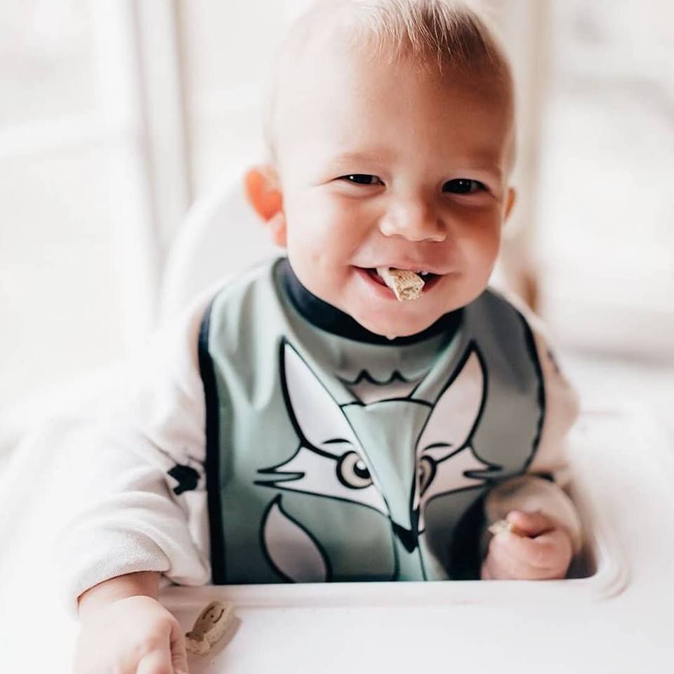 【丹麥製】BIBS 復古美型安撫奶嘴 X 【挪威 Babylivia】防水口袋圍兜