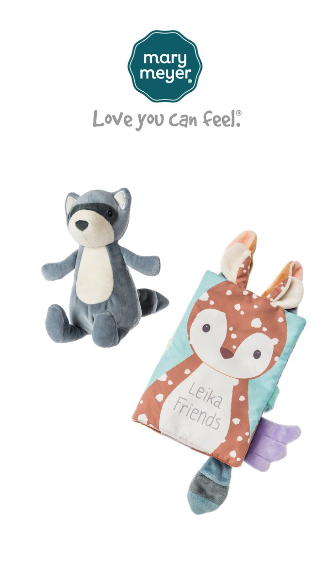 美國 MaryMeyer 蜜兒 - 麻吉朋友經典禮盒B(布書+ 安撫玩偶)