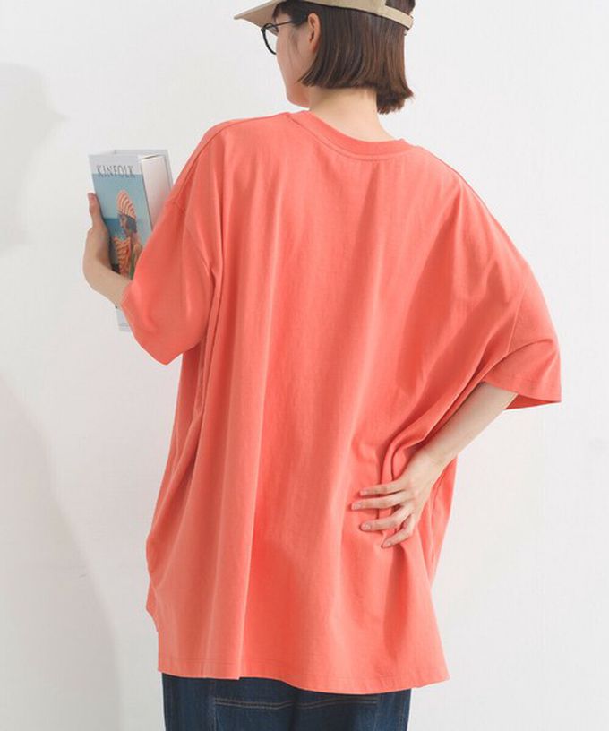 日本 Lupilien - 16OE天竺棉 氣質書籍印花寬鬆短袖上衣-白