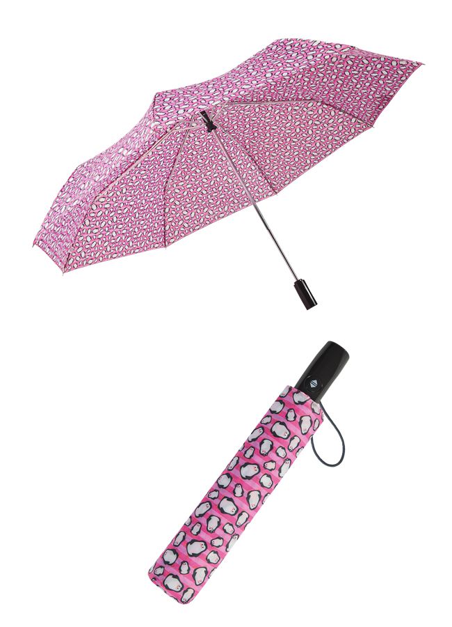 Rainstory - 抗UV雙人自動開收傘-可愛企鵝