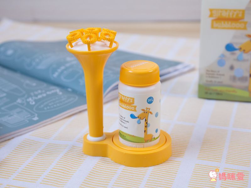 韓國 BUBBLOOO - 小號角長頸鹿吹泡泡神器-套組-主機+118ml補充液