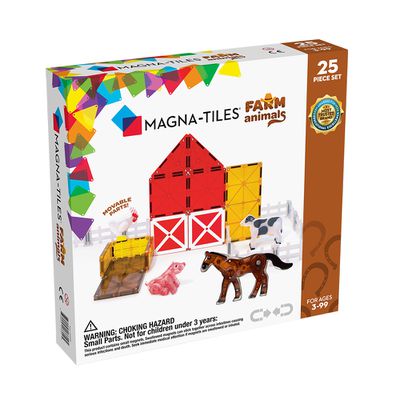 Magna-Tiles® - 磁力積木25片-農場動物