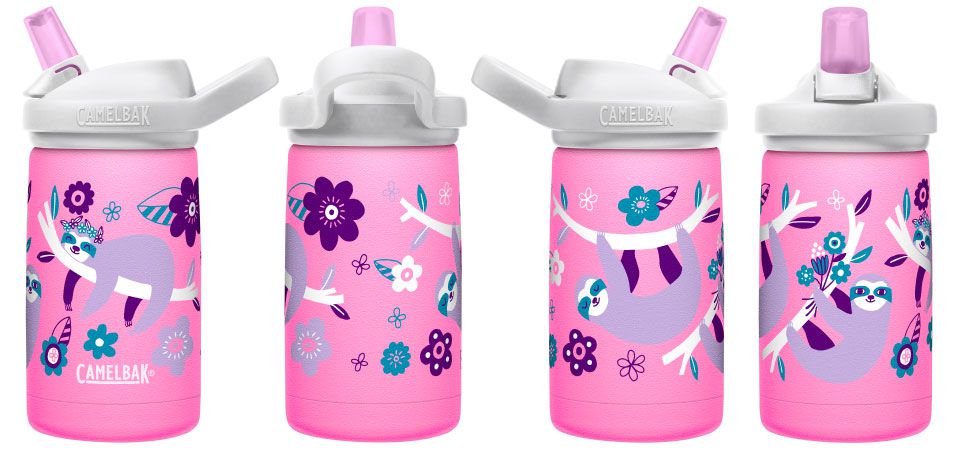 CamelBak - eddy+ 兒童吸管雙層不鏽鋼保溫瓶-花童樹獺-350ML