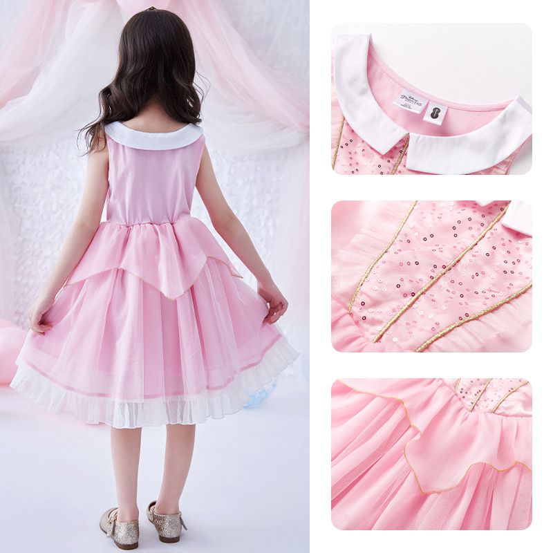 公主系列造型連身裙/萬聖節-卡通人物愛洛-粉色